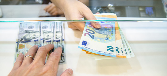 Exchange leftover foreign cash